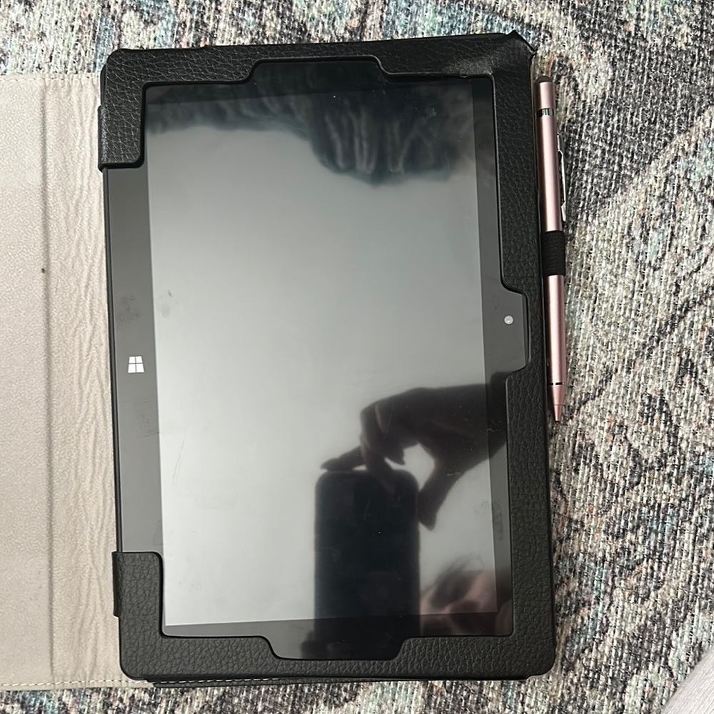 Black Tablet with Stylus